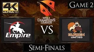 Dota 2 Empire vs Burden United | D2CL Season 5 [4k]