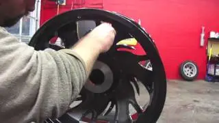 HILLYARD CUSTOM RIM &TIRE HOW TO PAINT A WHEEL ROCKNSTARR 565 BUSH HOW TO PAINT A RIM