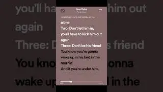 Dua lipa-New rules(Lyrics)