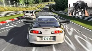 Toyota Supra MK4 & Mitsubishi Lancer Evo IX - Nurburgring Nordschleife | Assetto Corsa