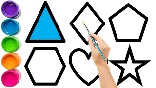 बच्चों के लिए Shapes Learning 👶 | Drawing & Coloring Shapes | Learn with Izsha
