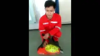 Donning of Emergency Escape Breathing Device