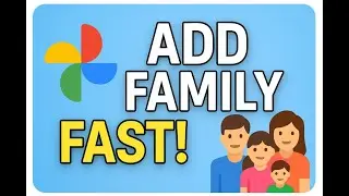🔥 GOOGLE PHOTOS➔ HOW TO ADD FAMILY MEMBERS TO ONE ACCOUNT