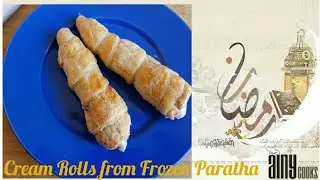 Cream Rolls From Frozen Paratha _ AinyCooks