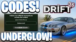 НОВИНКА! ВСЕ РАБОЧИЕ КОДЫ ОБНОВЛЕНИЯ ПОДСВЕТКИ ДЛЯ DRIFT 36! КОДЫ ДЛЯ ROBLOX DRIFT 36