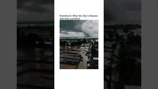 What Is a Downburst? Real Footage of Rare Weather Phenomenon Explained #downburst #storm #shorts