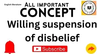 willing suspension of disbelief by colridge#i readforyou#uptgt #uppgt #english