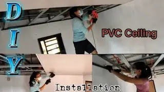DIY pvc ceiling panel installation/ termite proof /home ceiling /house ceiling /pinay ceiling