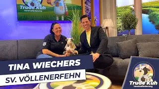 Tina Wiechers vom Sch&uuml;tzenverein V&ouml;llenerfehn zu Gast bei &bdquo;Trude Kuh&ldquo;