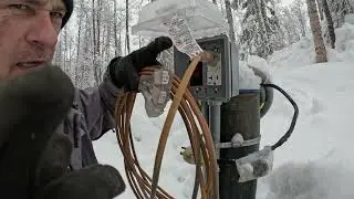 The Well Gets Power! Or Does It?  Part 2 || Tiny Homestead Cabin Alaska