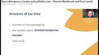 Neurodivergence, trauma and palliative care - Sheena Mackenzie and panel