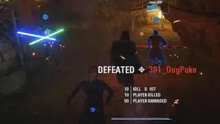The Jedi try to fight a MAX Vader in a HALLWAY | HvV #1196 | Star Wars Battlefront 2