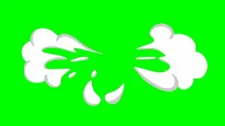 Explosi&oacute;n animada hacia los lados color blanco Pantalla verde Efecto de video