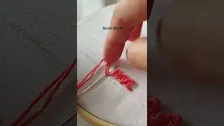 Basic Scroll Stitch | Beginner hand embroidery