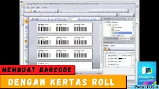 35 Membuat Barcode dengan Kertas Roll pada IPOS 4 - PROGRAM IPOS