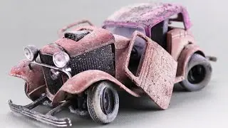 1932 Ford Coupe Restoration Abandoned in 10 Minutes Step by Step | Model Cars