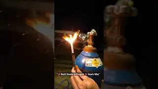 🚭 Never Smoke in Pure Oxygen! Explosive Science Explained 💥 #ScienceFact #OxygenDanger #Shorts