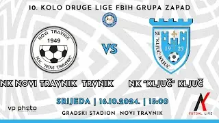 NK NOVI Travnik VS NK KLJUČ | 10. KOLO DRUGE LIGE F BiH GRUPA ZAPAD | 16.10.2024. | 15:00