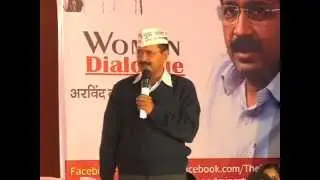 Arvind Kejriwal addressing at Women Dialogue