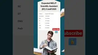 Expected NIELIT Scientific Assistant (EC) Cutoff 2025 #nielit2025 #nielitexam2025 #examanalysis