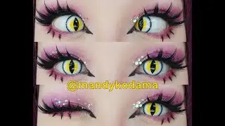 SHOWCASE: Circle Lenses - Sweety Sexy Cat Eye Yellow + Rotation Test (Sponsored by Uniqso) + coupon