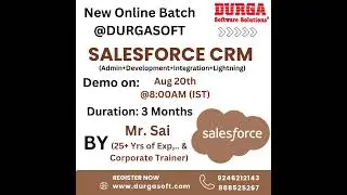 💼 New Online Batch &ndash; Salesforce CRM @ DURGASOFT