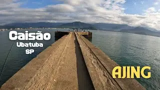 Pescaria no Cais&atilde;o de Ubatuba | Preulas no Ajing e ultralight | Vlog 05