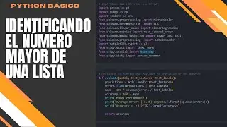 Ejercicios básicos de Python: identificando el número mayor de una lista