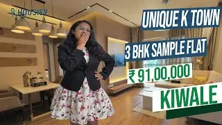 Unique K Town Kiwale | 3 BHK Sample Flat Tour | Unique Spaces Pune