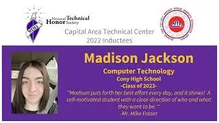 Capital Area Technical Center National Technical Honor Society Recognition 2022