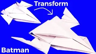 Как оригами бэтмен суперкар 4 🟩 сделать из бумаги летающую машину будущего 🟩 Мини машинка