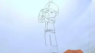 How To Draw Boboiboy Flash Piwin Sajut