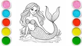Draw, Marmaid Painting & Coloring For Kids and Toddlers_ Kids Art