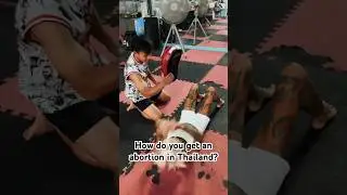 Как делают аборты а Таиланде) #abortion #childefree #muaythai #box #press