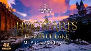 ❄️ Peaceful Winter  Black Lake Journey &ndash; Day to Evening | Harry Potter Music and Ambience 4K