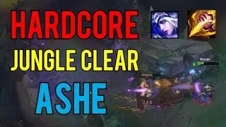 Hardcore Jungle Clear - Ashe [No Leash, No Potions]