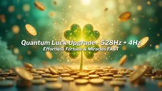 Quantum Luck Upgrade 🍀 528Hz + 4Hz &ndash; Effortless Fortune & Miracles FAST