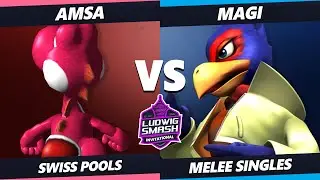 Ludwig Invitational - aMSa (Yoshi) Vs. Magi (Falco) SSBM Melee Tournament