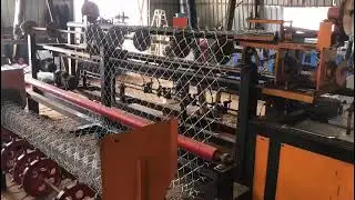 chain link fence machine in Jordan Customer's factory