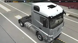 Playing Euro Truck SImulator 2. TruckersMP Server 1.