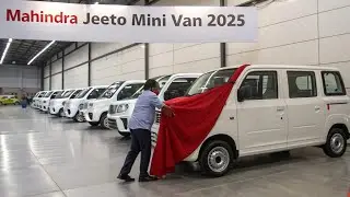 Наконец-то выпущен новый 7-местный фургон Mahindra Jeeto (2025 г.)..!!
