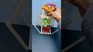 Ice Cream Stick DIY 🏠 | Easy Home Decor Idea #shorts