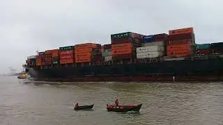Chegada do Navio de Cont&ecirc;ineres Northern Democrat em Itaja&iacute; em 09/08/2022.