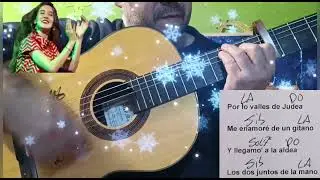 EN UN CANASTO. JEREZ CANTA. LETRA CON ACORDES TUTORIAL DE GUITARRA