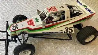 Tamiya Grasshopper Rc oil shocks mod running with CRASHES!!