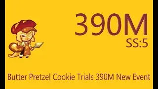 CROB Butter Pretzel Cookie Trials 390M New Event | Jinx lol | Cookie Run OvenBreak