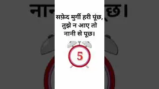 GK Questions / Puzzles in Hindi
