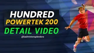 Hundred Powertek 200 Detail Video| 2025 🔥 Best Badminton 🏸 Rackets Under 500 🔥