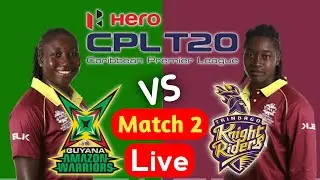 WCPL  2022: GUY-Women Vs TKR-Women Live | GUY-W Vs TKR-W Live | CPL Women 2022 Live Commentry