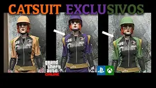 CATSUIT EXCLUSIVOS (VERDE NARANJA MORADO) PERSONAJE FEMINA GTA V ONLINE PS4/5 XBOX ONE/SERIES PC
